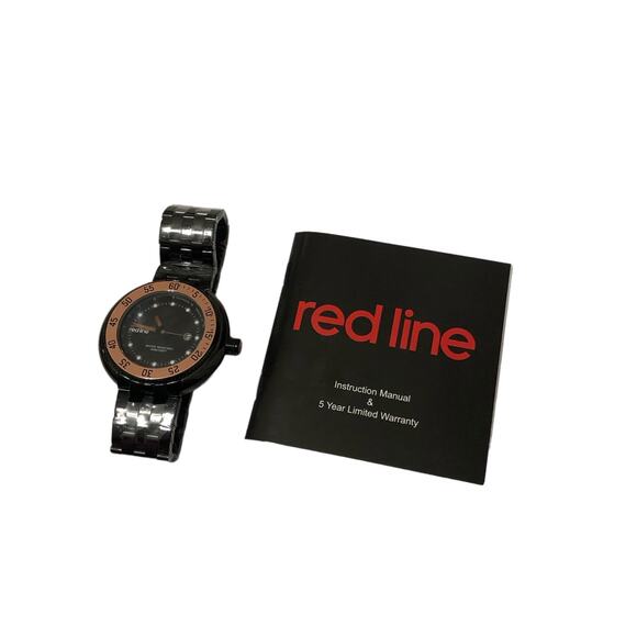 Redline 50039-BB11 Black Japan Movement Mineral Crystal Water Resistant Watch - Picture 6 of 7